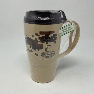 NEW Tim Hortons Kandahar Afghanistan Camo Travel Mug